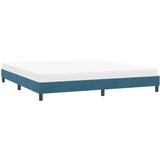  posteljni okvir brez vzmetnice temno modra 180x220 cm žamet, (21829119) | Shoptok.si