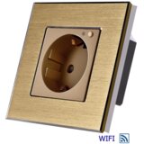 Exeshop 16A EU Wi-Fi WALL SOCKET AL Zlatni (TUYA) Cene