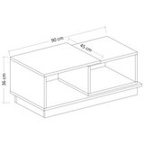 Hanah home stočić za dnevnu sobu consept - travertine travertine coffee table | Eponuda.com