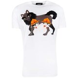 Dsquared Majice s kratkimi rokavi T-SHIRT S74GD0362 WHITE Bela Cene
