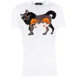 Majice s kratkimi rokavi T-SHIRT S74GD0362 WHITE Bela