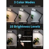  Brilagi - prigušiva LED stona lampa sa povećalom LED/12W/5V 3000/4200/6000K crna | Eponuda.com