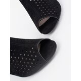 GOODIN Black suede heeled sandals | Shoptok.si