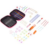  Set za heklanje, 100 komada heklalica 0,6-6,5 mm s dodatkom u torbici | shoptok.hr