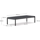 Kave Home Metalni vrtni stolić za kavu 63x149 cm Sorells – | shoptok.hr