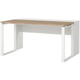 MID.YOU KOMBINIRANA PISALNA MIZA leseni material bela, barve hrasta | Shoptok.si
