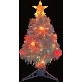  Umjetno osvijetljeno božićno drvce bijelo 64 cm optička vlakna | shoptok.hr