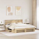  Krevetna konstrukcija s uzglavljem Sonoma hrast 180 x 200 cm | shoptok.hr