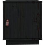  Noćni ormarić crni 40 x 34 x 45 cm od masivne borovine | shoptok.hr