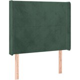  Krevet box spring s madracem LED tamnozeleni 90x190 cm baršun | shoptok.hr