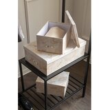 Bigso Bež kartonaste škatle za shranjevanje v kompletu 3 ks s pokrovom/dekorativne 31x47x15,5 cm Inge Paper Laminate – | Shoptok.si