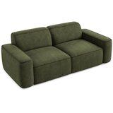 Makamii Zelena sedežna garnitura iz šenilje 204 cm Omao – | Shoptok.si