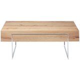 Valnatura klubska miza, 110/40/60 cm barve hrasta, barve nerjavečega jekla | Shoptok.si