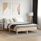  Okvir za krevet s uzglavljem 120 x 200 cm od masivne borovine | shoptok.hr
