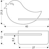 Lesnina XXXL OTROŠKA STENSKA SVETILKA Bird 250 lm 4000 K | Shoptok.si