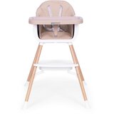 ECO TOYS Dječja stolica za hranjenje 2-u-1, bež, | shoptok.hr