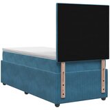  Boxspring krevet s madracem Plava 80 x 200 cm Baršun | shoptok.hr
