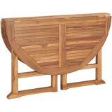  Sklopivi vrtni blagovaonski stol Ø110x75 cm od masivne tikovine | Eponuda.com