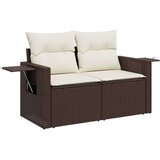  8-dijelni set vrtnih sofa s jastucima smeđi od poliratana | shoptok.hr