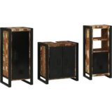 vidaXL Komplet pohištva za kopalnico 3 pcs Trden recikliran les | Shoptok.si