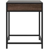  Noćni ormarić s beskonačnim LED boja smeđeg hrasta 40x40x51 cm | shoptok.hr