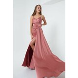 Lafaba Evening & Prom Dress - Pink - Both Ruffle Cene