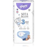 Bella Baby Happy Soft&Delicate Size 3 MIdi plenice za enkratno uporabo 5-9 kg 50 kos | Shoptok.si