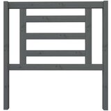  Posteljno vzglavje sivo 96x4x100 cm trdna borovina, (20645461) | Shoptok.si
