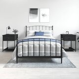  Noćni ormarići 2 kom crni 44 x 45 x 58 cm od konstruiranog drva | Eponuda.ba
