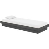  Za krevet sivi masivno drvo 75x190 cm 2FT6 jednokrevetni | shoptok.hr