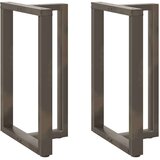  noge barske mize t-oblike 2 kosa naravno jeklo 60x35x(90-91) cm, (21828309) | Shoptok.si