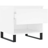 vidaXL Klubska mizica bela 50x46x50 cm inženirski les | Shoptok.si