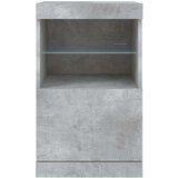  Komoda s LED svjetlima siva boja betona 41x37x67 cm | shoptok.hr