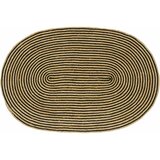 vidaXL Preproga Naravna in črna 122 x 183 cm Juta, (5000132897) | Shoptok.si