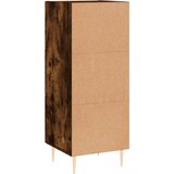  Komoda boja dimljenog hrasta 34,5x34x90 cm konstruirano drvo | shoptok.hr
