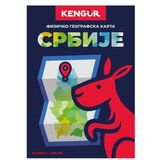 Kort, fizičko geografska karta, Srbija ( 100020 ) Cene