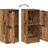 vidaXL Komoda 2 kosa starinski les 30x30x70 cm inženirski les | Shoptok.si