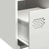 vidaXL Komoda bijela 68x39x73,5 cm hladno valjani čelik | shoptok.hr