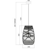 Visilica na sajli ARONA 1xG9/9W/230V prečnika 25 cm od ratana | Eponuda.com