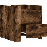 Noćni ormarić dimljena boja hrasta 45x50x50cm konstruirano drvo | shoptok.hr