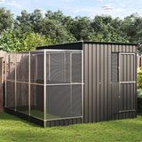 vidaXL Kavez za ptice s produžetkom srebrni 290x303x216 cm čelični | shoptok.hr