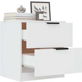  Nočna omarica 2 kosa bela konstruiran les, (20731984) | Shoptok.si