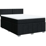  Krevet s oprugama i madracem crni 140x200 cm od tkanine | shoptok.hr