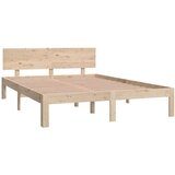  Posteljni okvir iz trdne borovine 140x200 cm, (20601730) | Shoptok.si