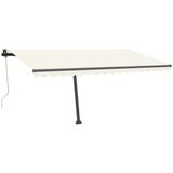  Automatska tenda sa senzorom za vjetar LED 450x350 cm krem | shoptok.hr
