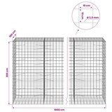  Gabion s žicom debljine 3 5 mm i mrežom 10x10 cm - 100 cm 200 cm 1000 cm | shoptok.hr