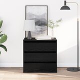 vidaXL kutna ladica Crna hrastovina 60x41x58 cm Konstruirano drvo | shoptok.hr