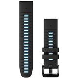 Garmin nadomestni pašček, QuickFit 22'', silikonski, Black/Cirrus Blue, (20836549) | Shoptok.si