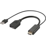 Renkforce RF-4777274 HDMI/DisplayPort adapterski kabel [1x moški konektor HDMI, moški konektor USB 2.0 tipa A - 1x ženski konektor DisplayPort] črna 4, (20429852) | Shoptok.si
