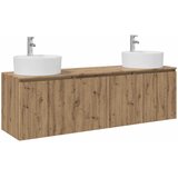  Set ormarića za kupaonicu 3 kom. Hrast artisan Smeđa 49,5 x 44,5 x 65 cm | Shoptok.si